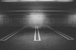 Open parking garage spots